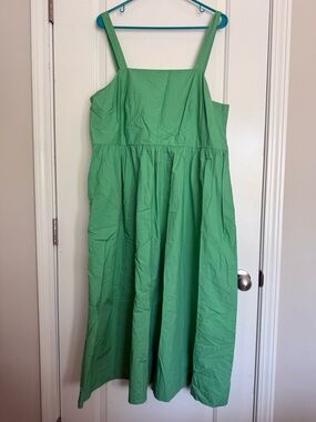 a new day Bright Green Square-Neck Sundress